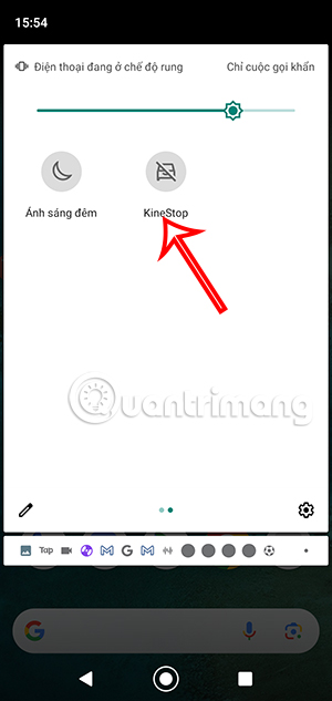 Tắt ứng dụng KineStop
