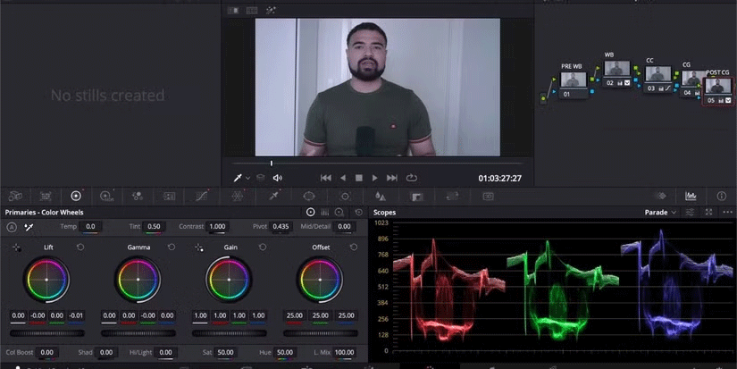 Chỉnh sửa video trong ứng dụng DaVinci Resolve trên máy Mac