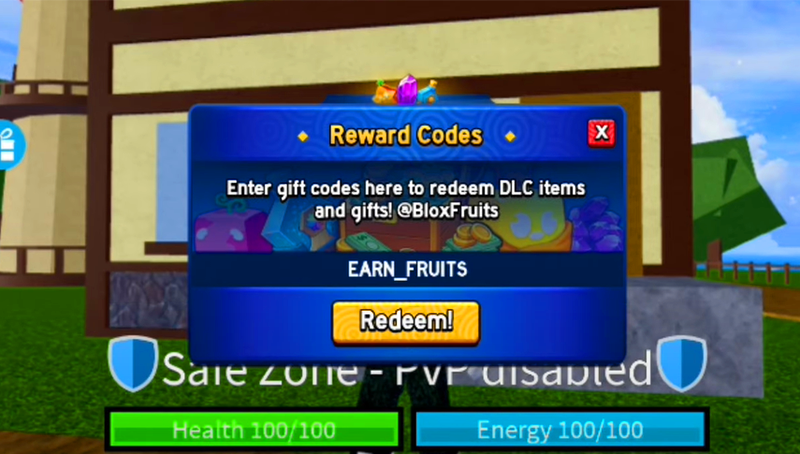 giftcode blox fruit mới 