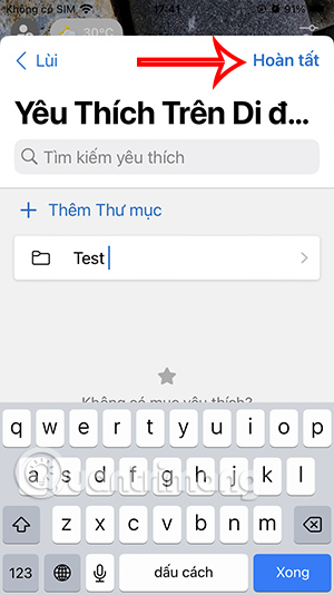 Tạo thư mục yêu thích trên Edge 