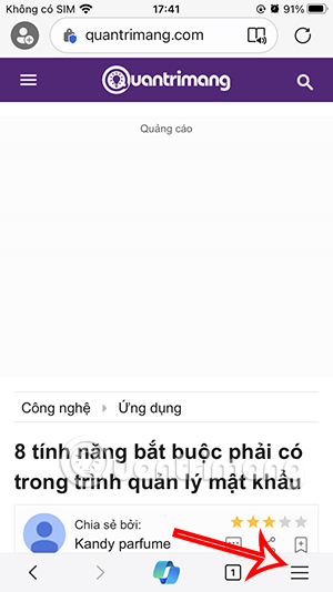 Tùy chỉnh trang web Edge 