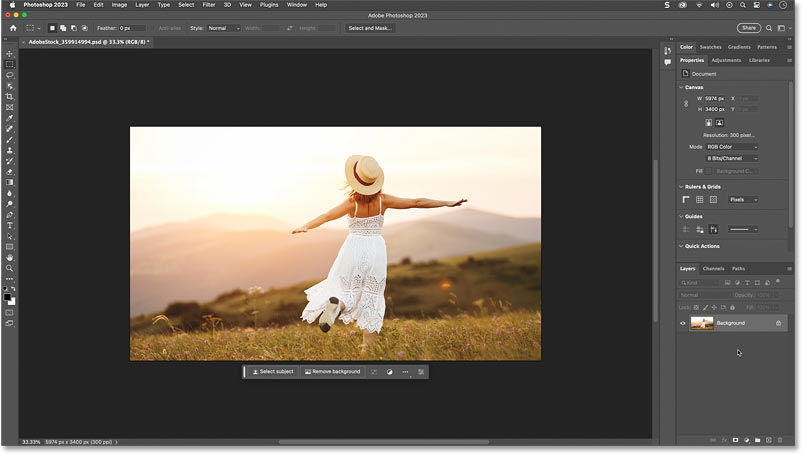 Kết quả sau khi thu nhỏ trong Photoshop