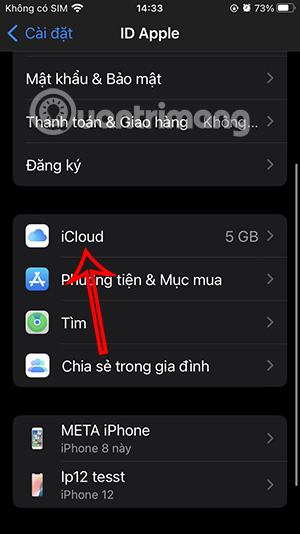 Chỉnh iCloud