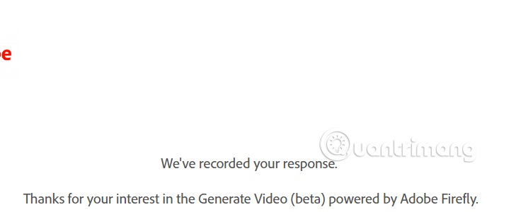 Phản hồi từ Adobe Firefly Video