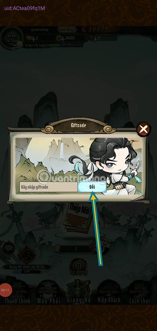 giftcode de nhat tong mon moi nhát
