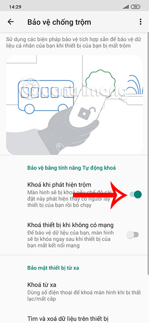 Khóa chống trộm Android