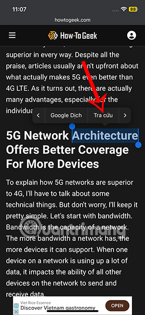 Tra cứu từ điển iPhone