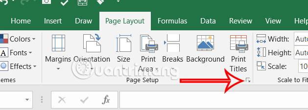 Page Setup Excel