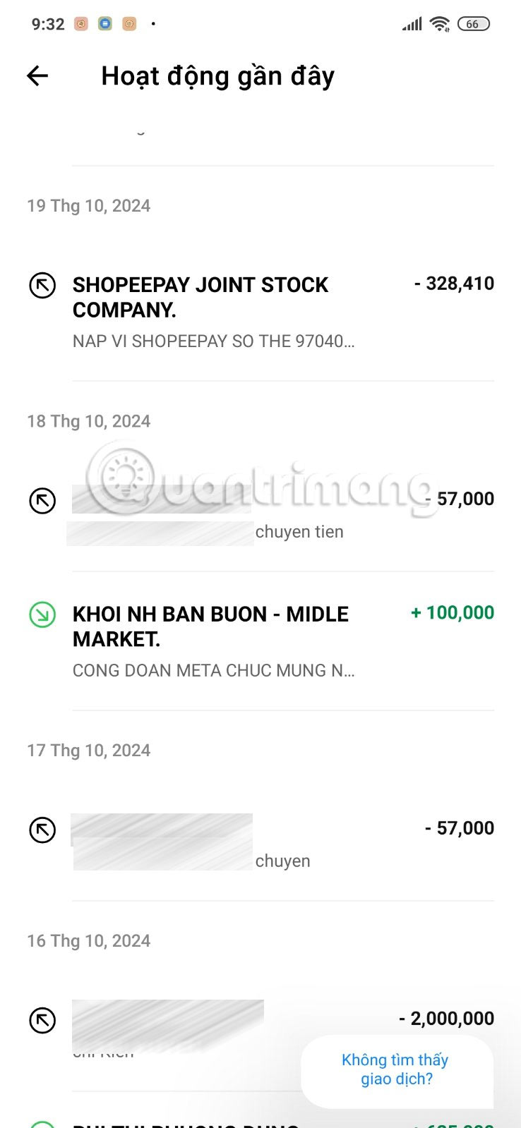Hoạt động tài khoản Techcombank Mobile