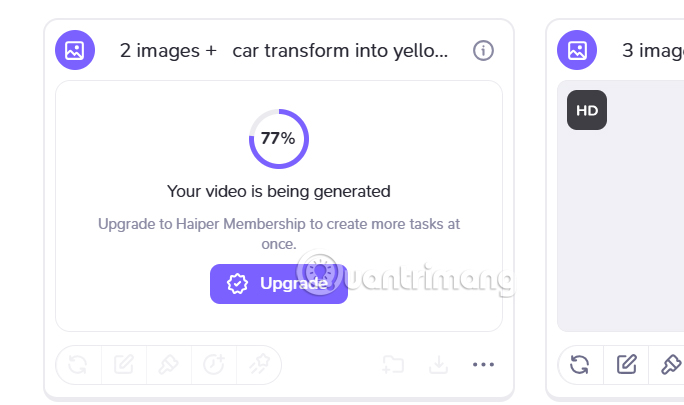 Tạo video biến hình trên Haiper