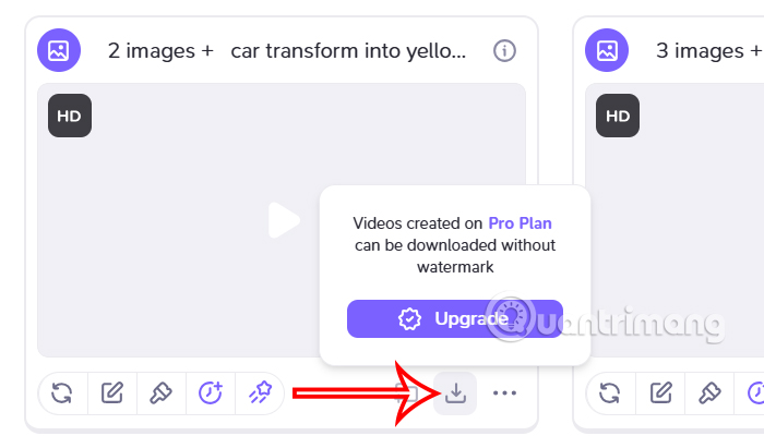 Tải video biến hình trên Haiper