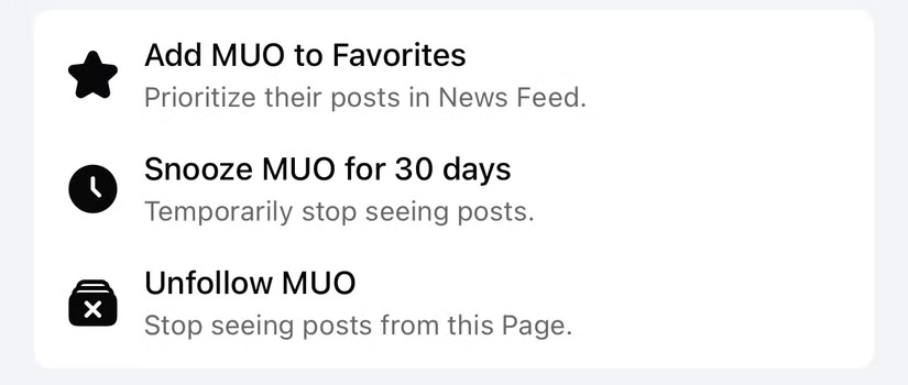 Tạm dừng theo dõi một tài khoản trong 30 ngày trên Facebook