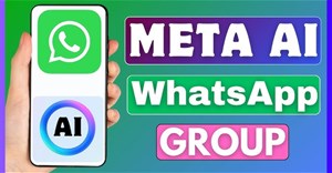 Cách nhắn tin với Meta AI trong nhóm WhatsApp