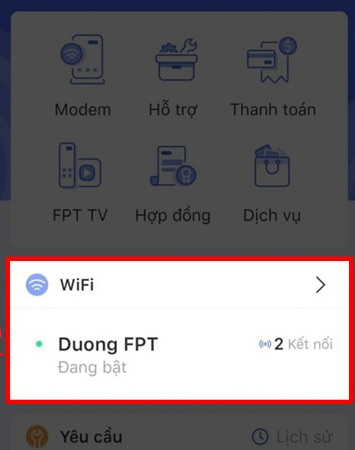 Đổi mật WiFi trên Hi FPT