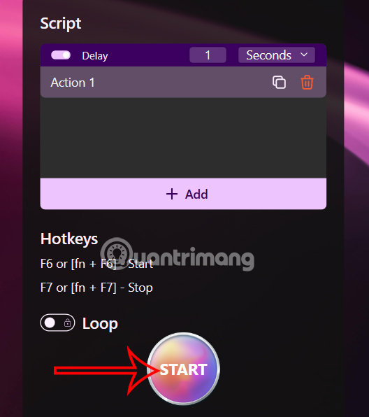 Khởi chạy ứng dụng Auto Clicker Assist