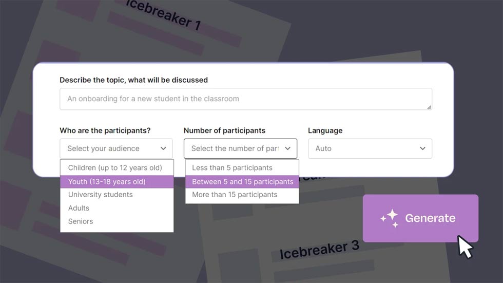 AI icebreaker generator
