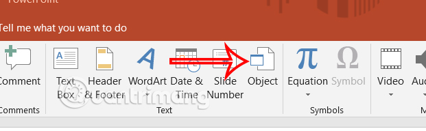 Chèn đối tượng vào slide PowerPoint