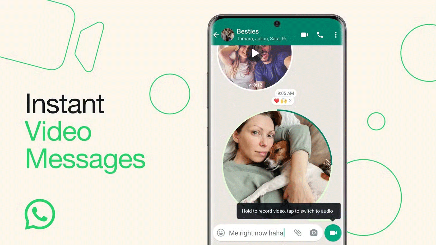Thông báo tin nhắn video WhatsApp