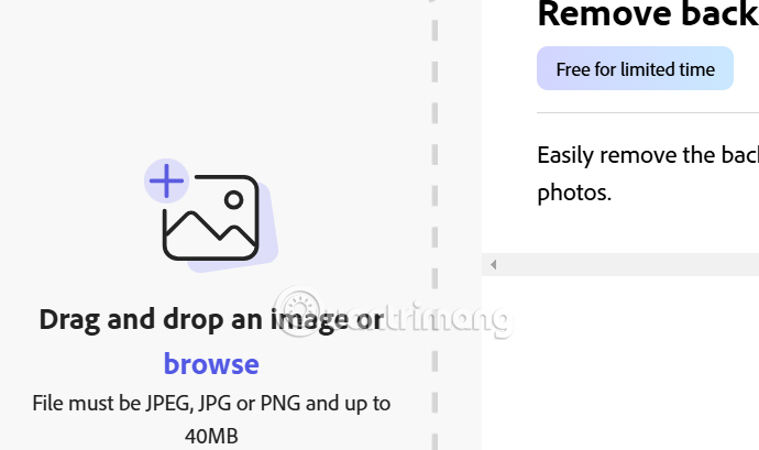 Tải ảnh lên Adobe Express