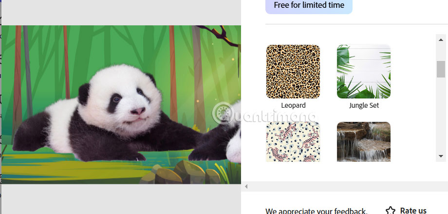 Thay nền ảnh trên Adobe Express