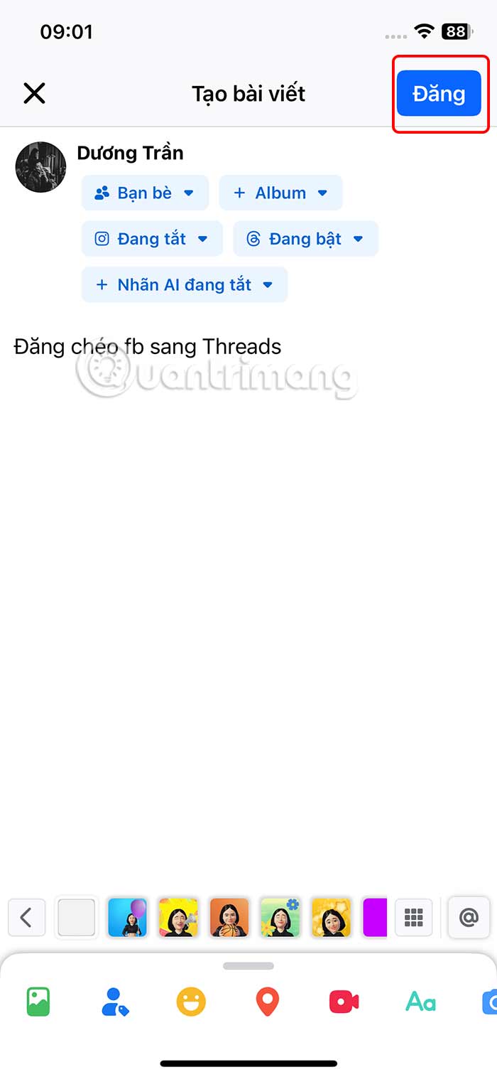 Đăng Facebook
