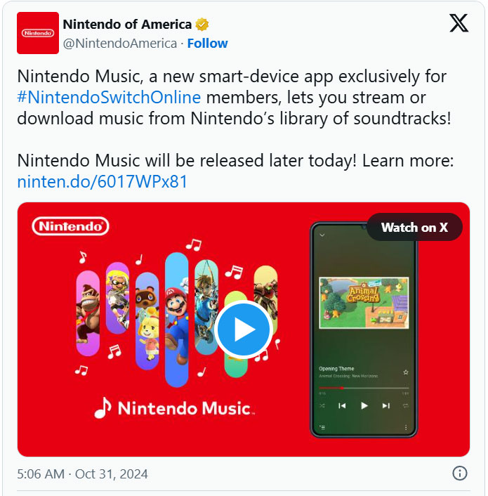 Nintendo Music