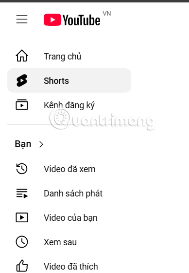 Truy cập YouTube Shorts PC