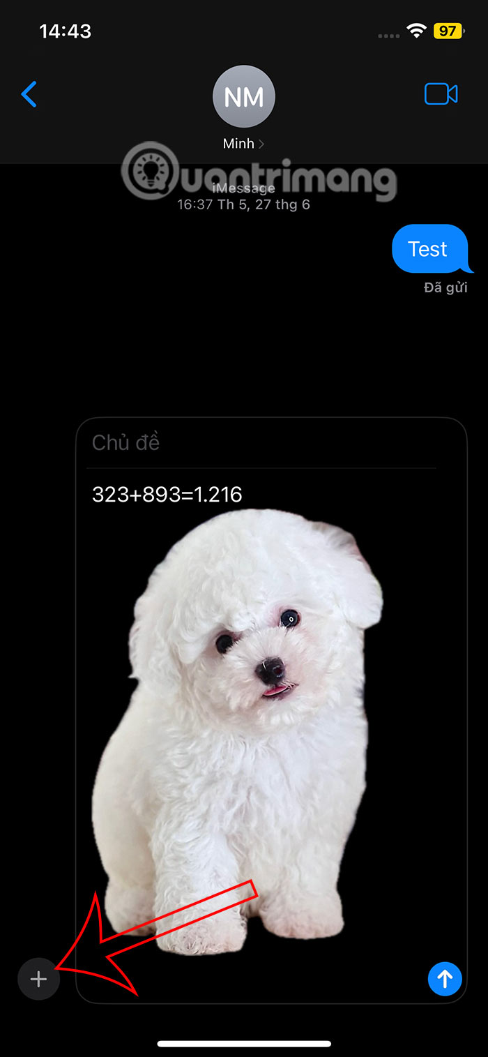 Tùy chọn tin nhắn iMessage