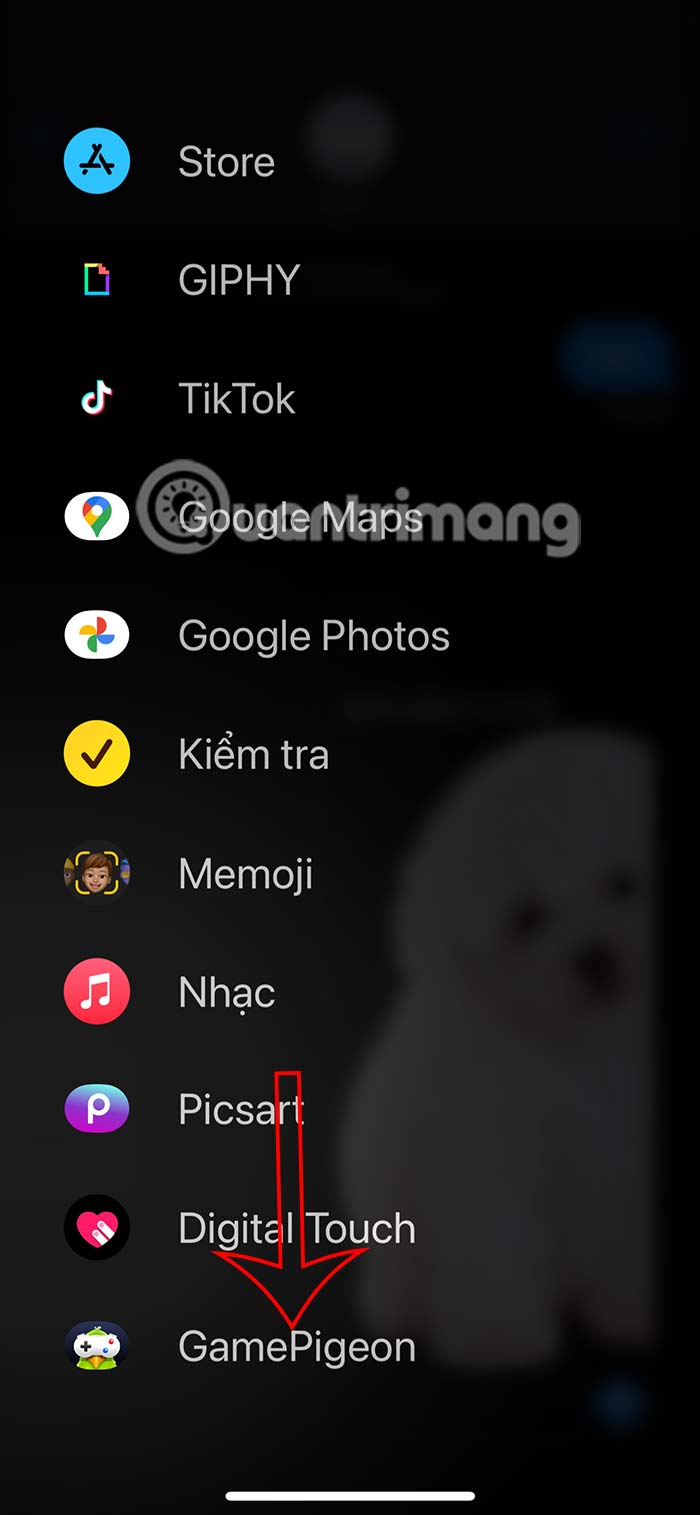 Mở game trên iMessage