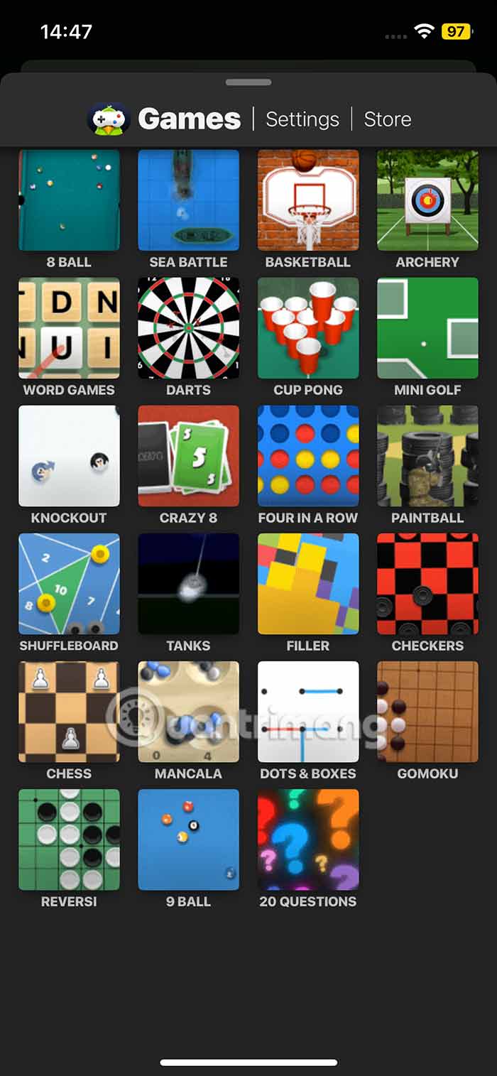 Game trên iMessage