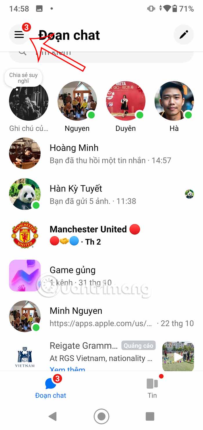 Tùy chỉnh Messenger
