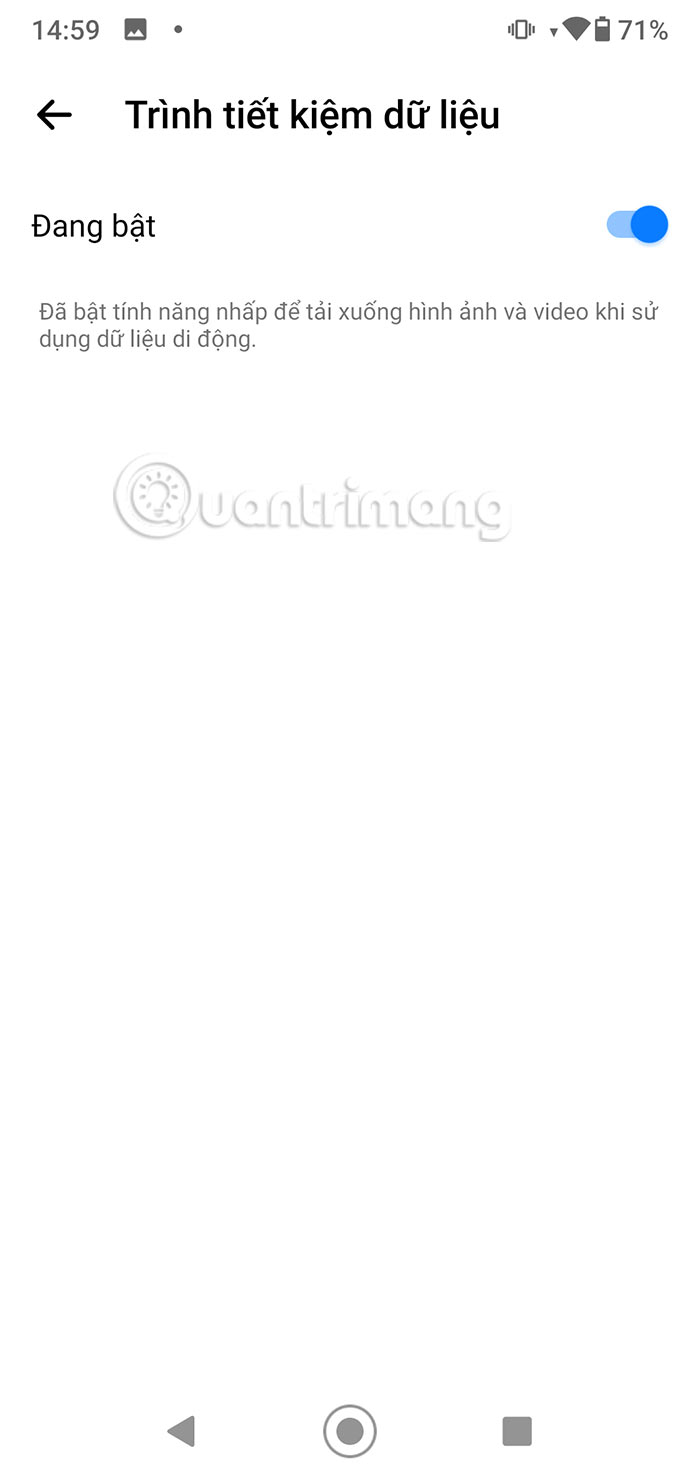 Bật tiết kiệm dữ liệu trên Messenger