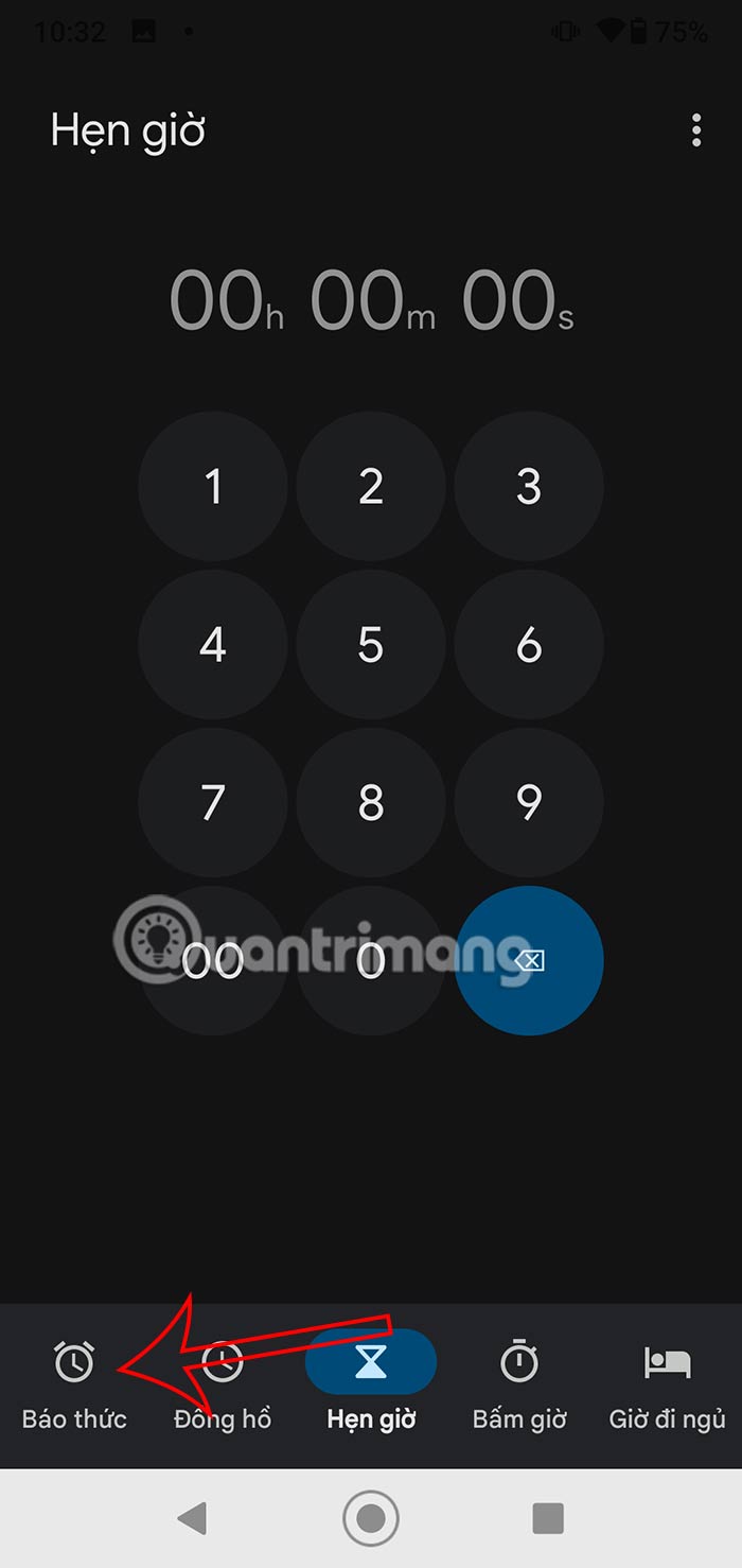 Báo thức Android
