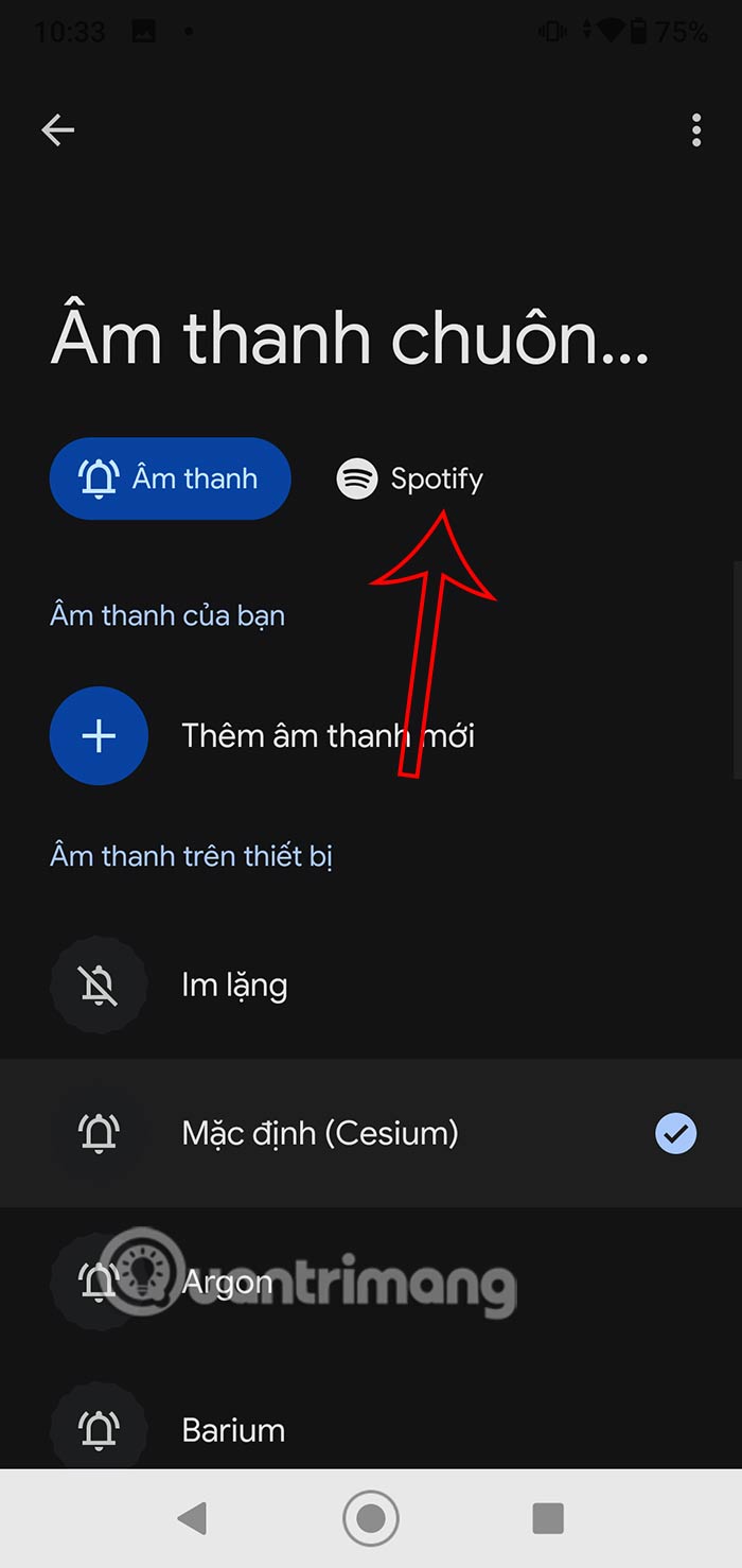 Chọn Spotify