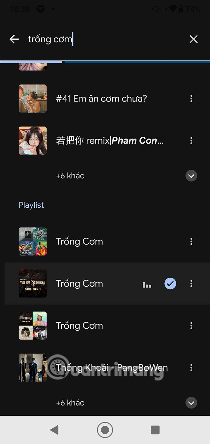 Bài hát Spotify