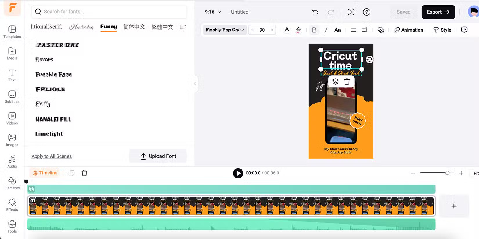 Công cụ văn bản FlexClip