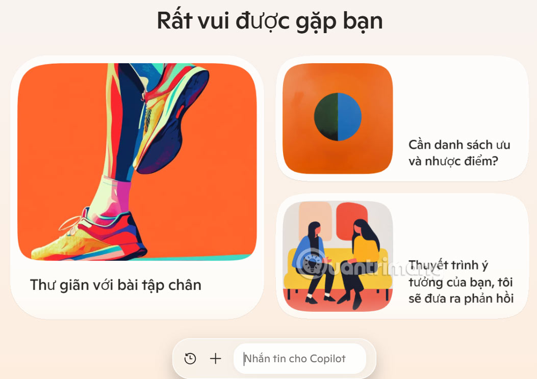 Giao diện mới cho Copilot
