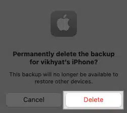 Xóa bản sao lưu iCloud trên Mac