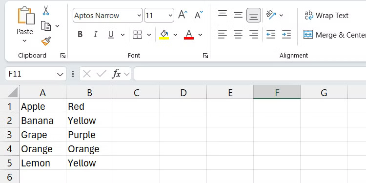 Kết quả của hàm XLOOKUP trong Excel trên Windows.