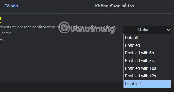 Tắt thông báo đã copy trên Chrome 