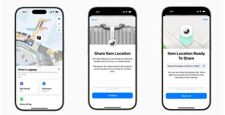 Apple Find My hiện hỗ trợ tính năng chia sẻ vị trí đồ vật bị thất lạc không giới hạn