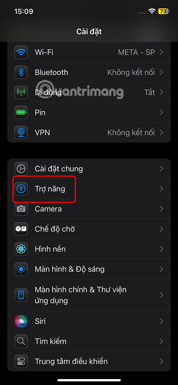 Trợ năng trên iPhone