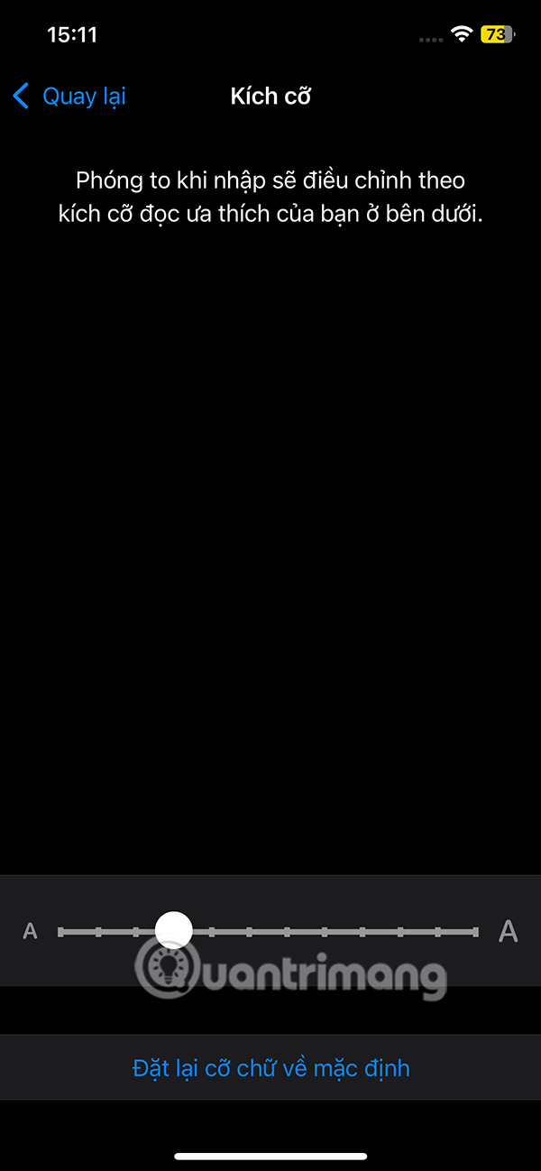 Kích chỡ chữ