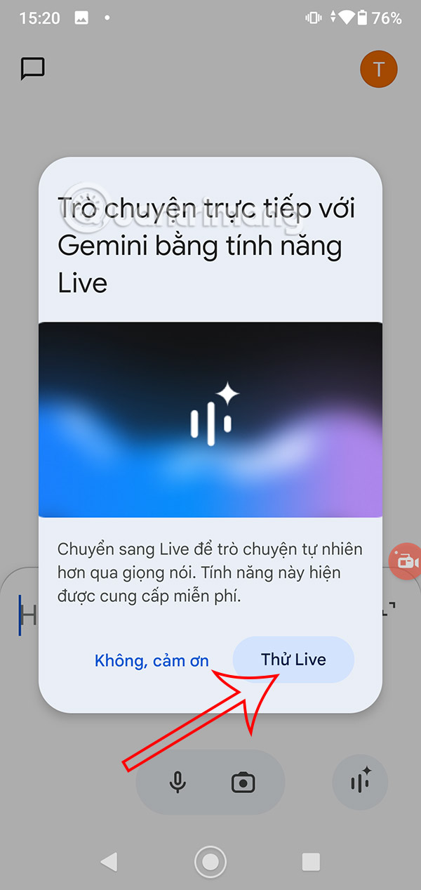 Try Gemini Live