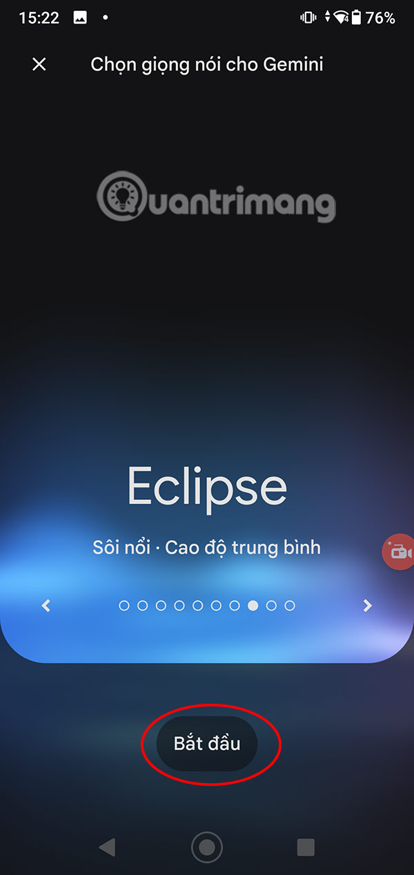 Sử dụng Gemini Live