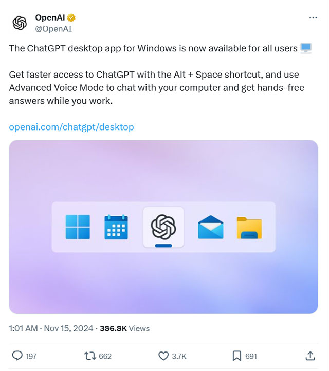 Cách cài đặt và chạy ChatGPT dưới dạng ứng dụng Windows