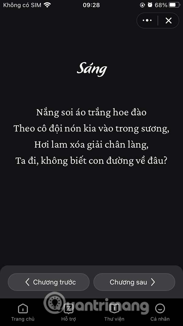 Đọc sách trên Zalo