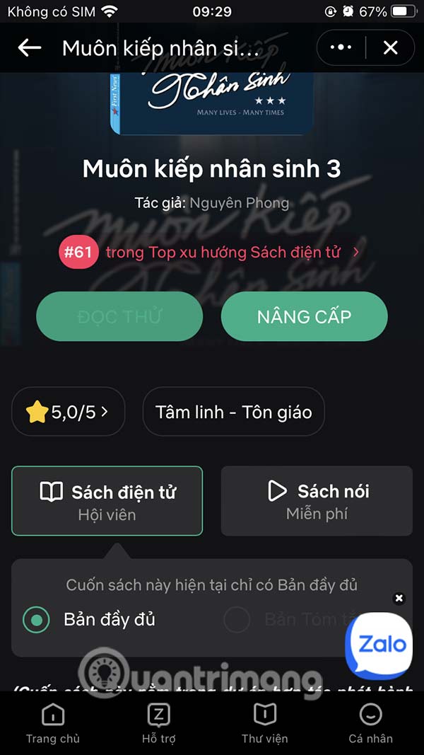 Tùy chọn nâng cấp