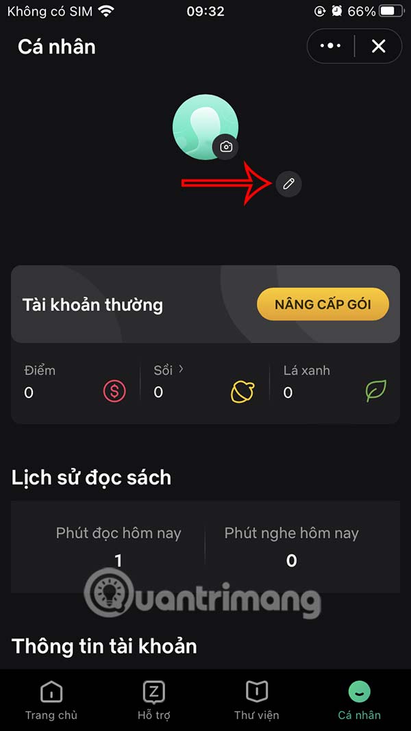 Chỉnh tên tài khoản Waka