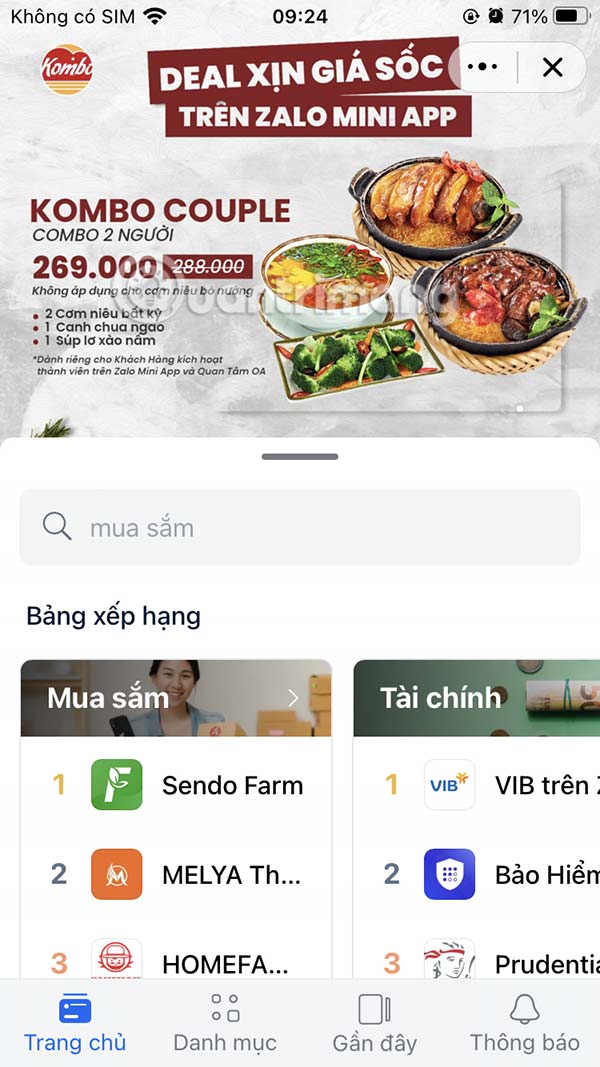 Tìm kiếm tiện ích